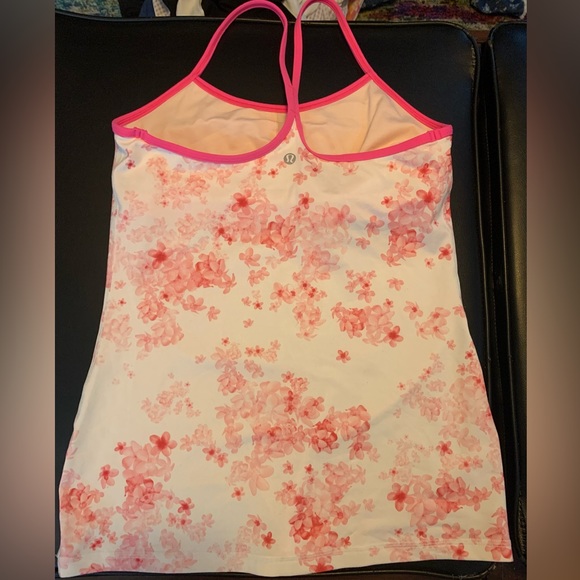 Lululemon Pink Floral Tank Top - Picture 2 of 2